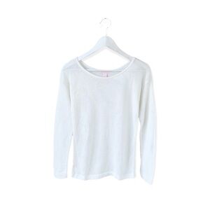 🌸New🌸 Victoria’s Secret Long Sleeve Keyholes Sweater Small Ivory NWT